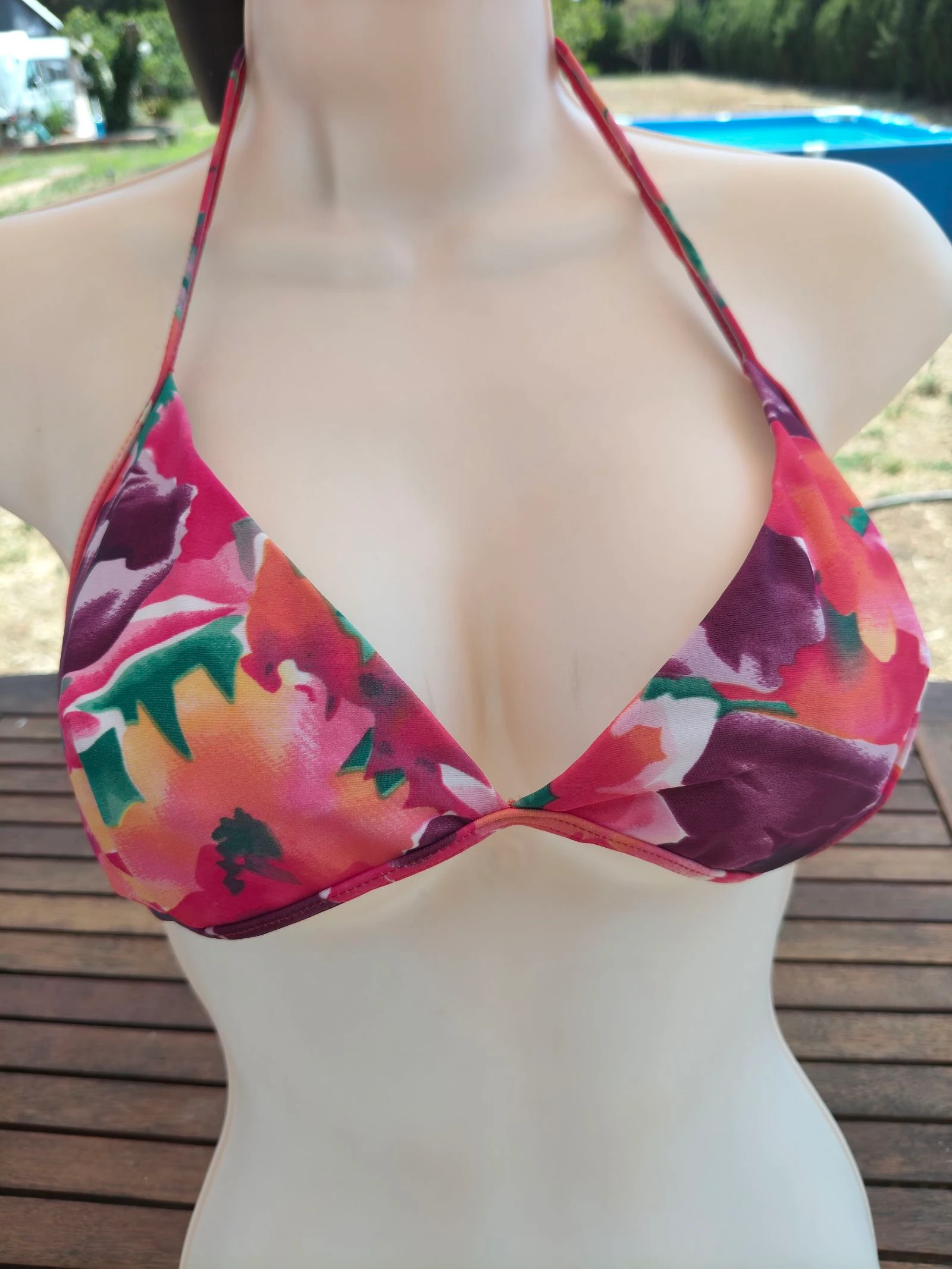 Creator-Bikini vrouw L (40) 2 stuks bloemenprint fuchsia/groen kleurrijk zomer – photo 5